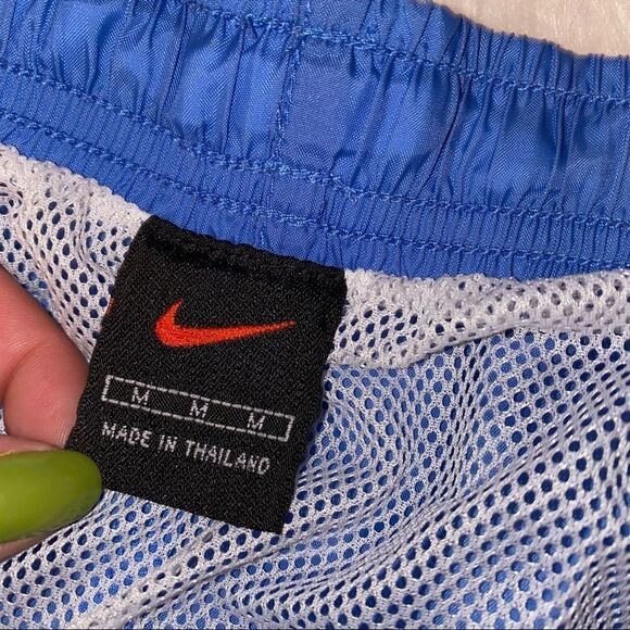 NIKE | Blue Colour Block Swim Shorts Medium - Picture 4 of 5